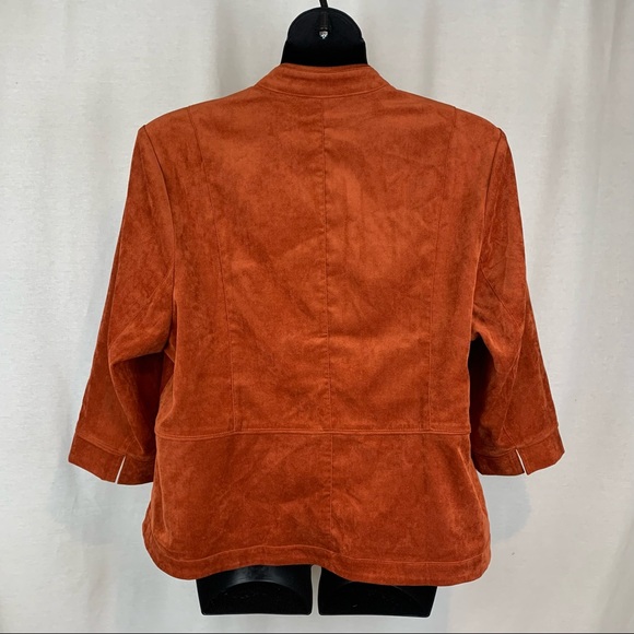 Fox &Ali faux suede rust jacket , size 3x - Picture 2 of 6